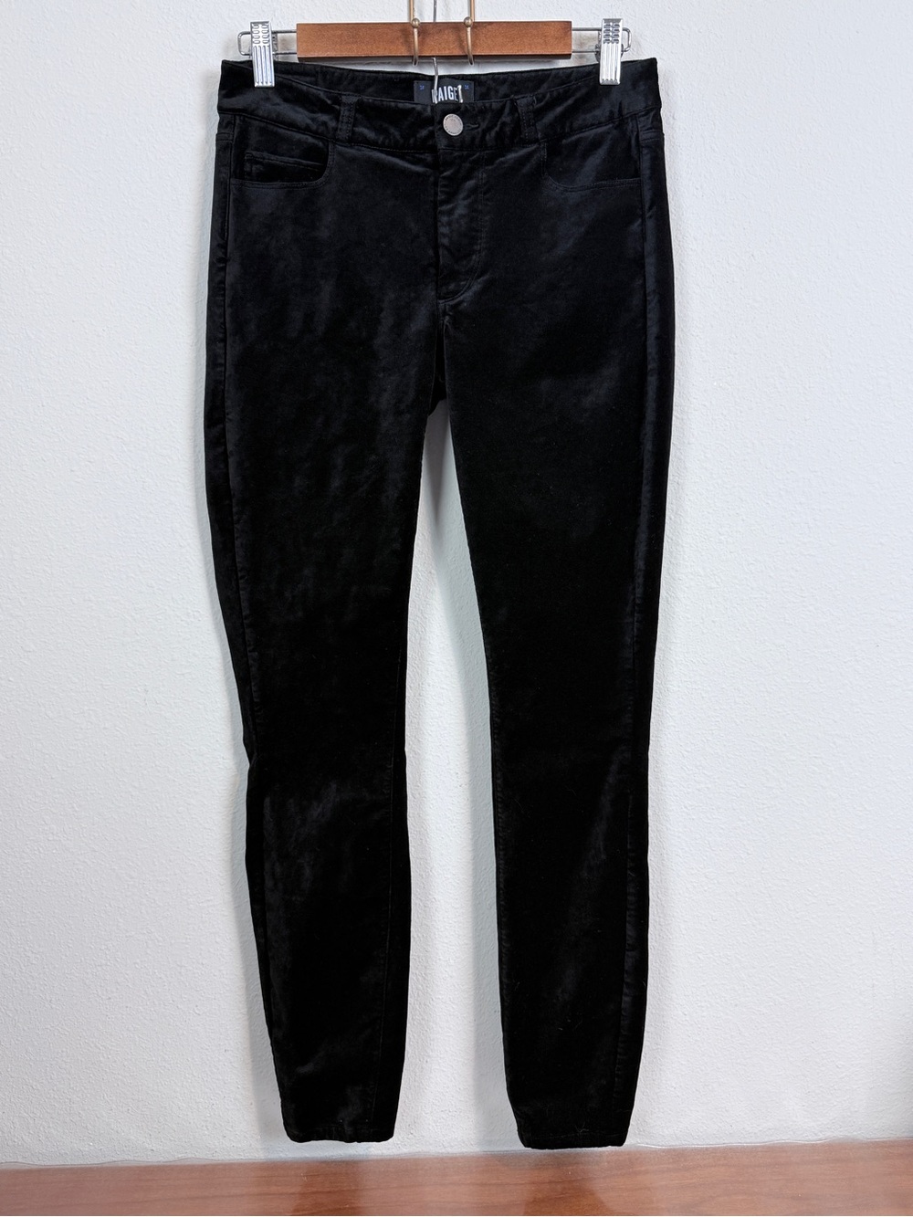 PAIGE Black Velvet Verdugo Skinny Jeans 27